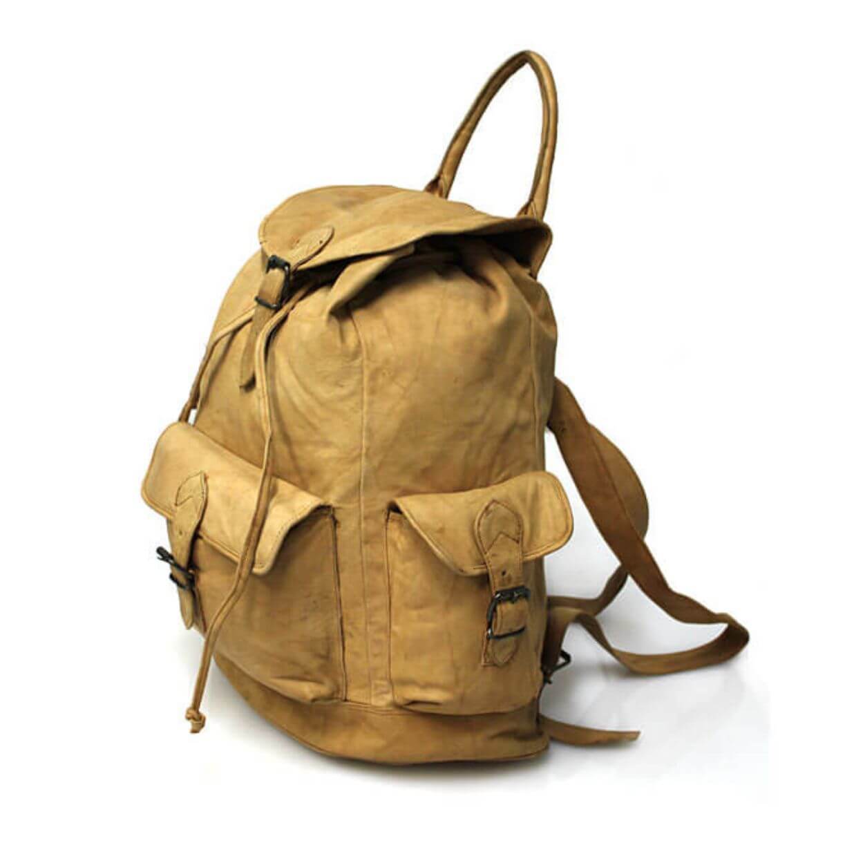 Le Sabbi Waxed Leather 3 Pocket Rucksack
